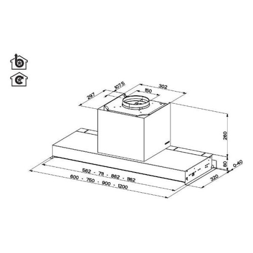 Вытяжка Faber IN-NOVA ZERO DRIP PLUS A75