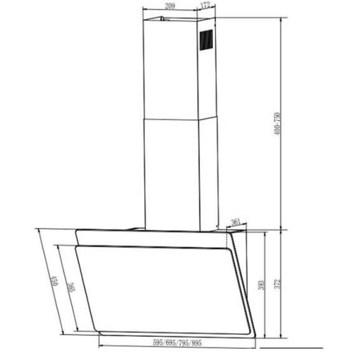 Вытяжка Faber TOCCO WH 50