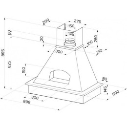 Вытяжка Faber AGORA 90 корпус белый