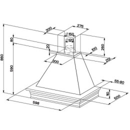 Вытяжка Faber RANCH 60 корпус венецианская штукатурка