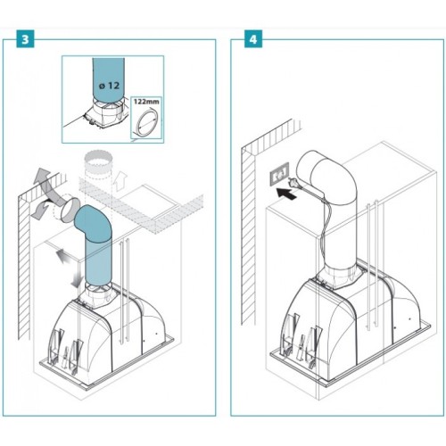 Встраиваемая вытяжка Falmec BUILT-IN BURANO 50 BK