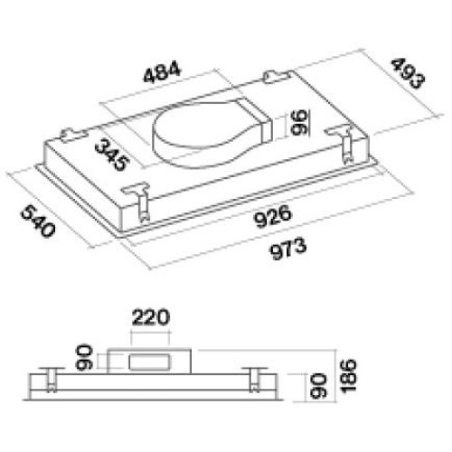 Встраиваемая вытяжка FALMEC STELLA PLUS IS. 90 BLACK