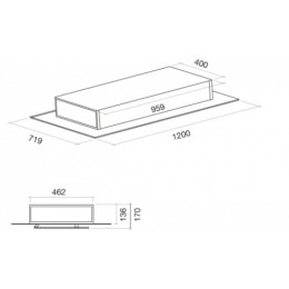 Встраиваемая вытяжка Falmec Aura 120 White
