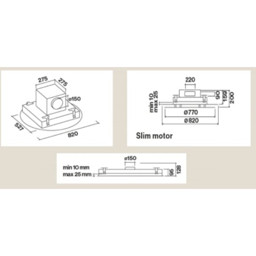 Встраиваемая вытяжка Falmec Design Nova Isola