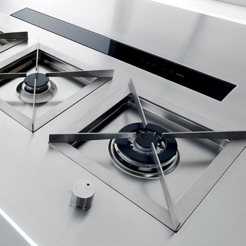 Встраиваемая вытяжка Falmec Down Draft 90 vetro ECP black