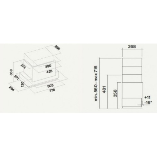 Встраиваемая вытяжка FALMEC E.ION GRUPPO INCASSO 70 (450)