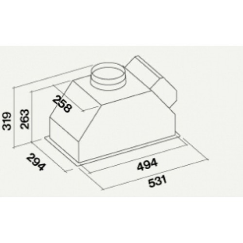 Встраиваемая вытяжка Falmec Gruppo Incasso GREEN TECH 50