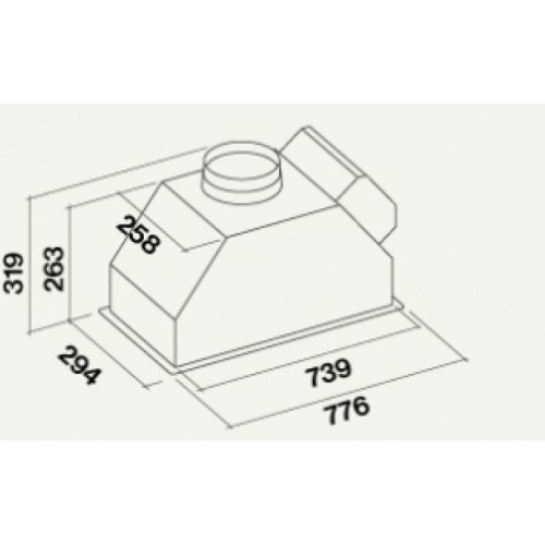 Встраиваемая вытяжка Falmec Gruppo Incasso GREEN TECH 70