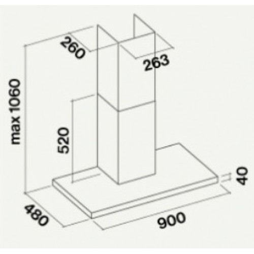 Вытяжка Falmec Lumen 90 ix (800) ECP
