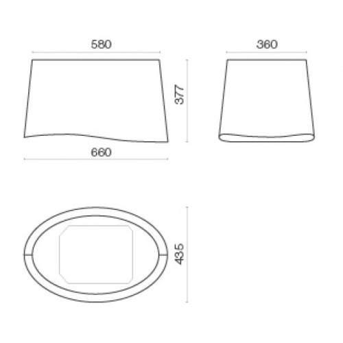 Вытяжка Falmec Mare isola 66 (450) (с системой E.ion) ECP black