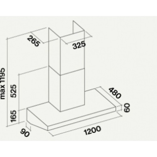 Вытяжка Falmec Marte 120 PRO
