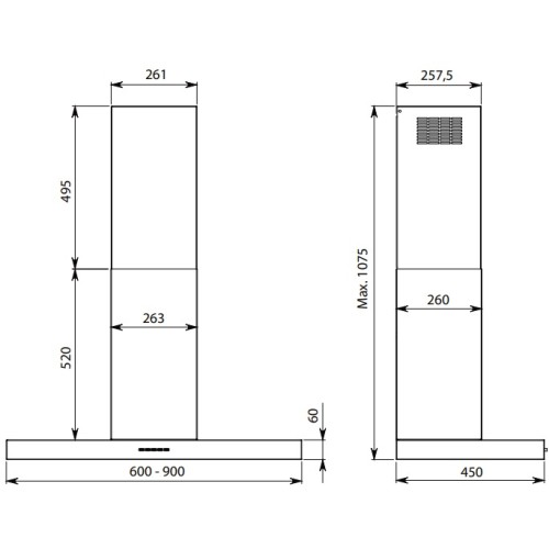 Вытяжка Falmec MERCURIO EVO 60