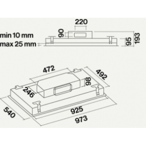 Вытяжка Falmec Nube 90 inox