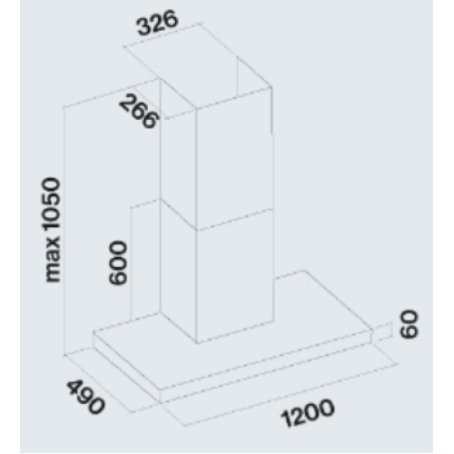 Вытяжка Falmec PLANE BLACK 120 PLUS