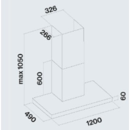Вытяжка Falmec PLANE WHITE 120 PLUS