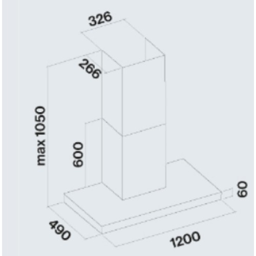Вытяжка Falmec PLANE WHITE 120 PLUS