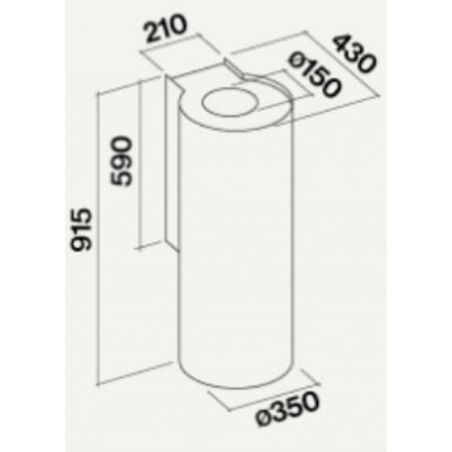 Вытяжка Falmec POLAR Black 35 (800)