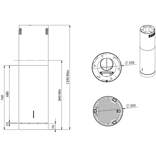Вытяжка Falmec POLAR ISOLA X