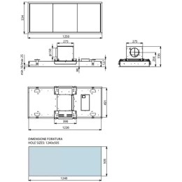 Встраиваемая вытяжка Falmec Skema 120 white