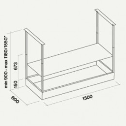 Вытяжка Falmec Spazio 130 Island black matt