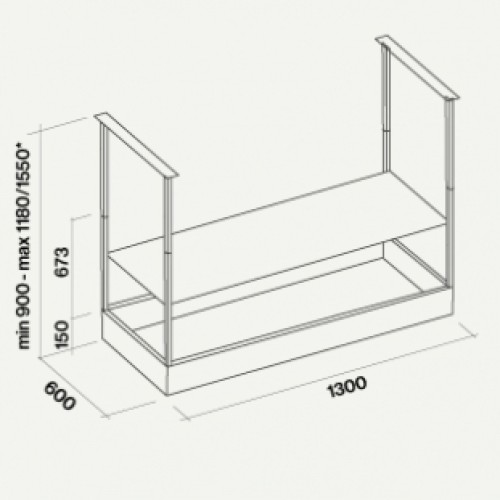 Вытяжка Falmec Spazio 130 Island black matt