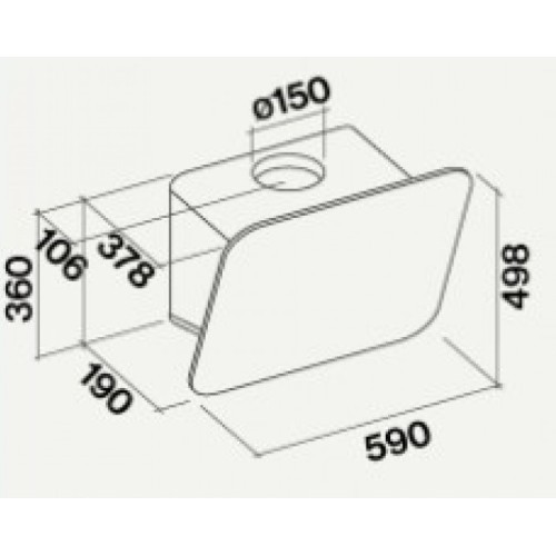 Вытяжка Falmec Tab 60 White