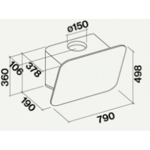 Вытяжка Falmec Tab 80 White