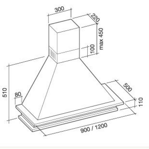 Вытяжка Falmec Tempo Antico 90 (600) white