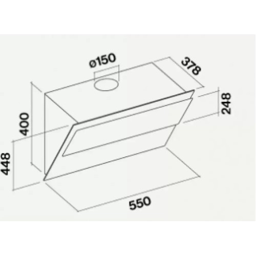 Вытяжка Falmec VERSO 55 WHITE