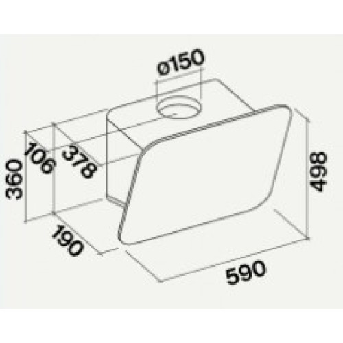 Вытяжка Falmec Tab 60 Inox Fasteel
