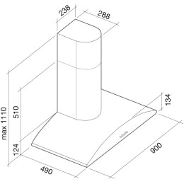 Вытяжка Falmec Elite 90 ix (800) ECP