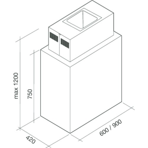 Вытяжка Falmec Laguna isola 60 (800) ECP