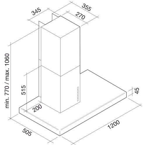 Вытяжка Falmec Lux 120 ix (800) ECP