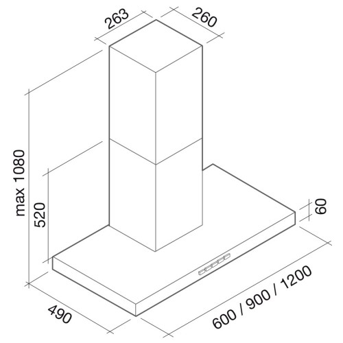 Вытяжка Falmec Plane 90 ix (800) ECP