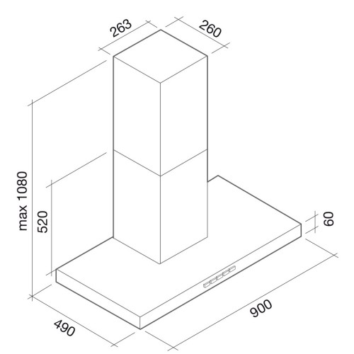 Вытяжка Falmec Plane 90 white (800) ECP
