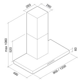 Вытяжка Falmec Plane top 120 ix (800) ECP
