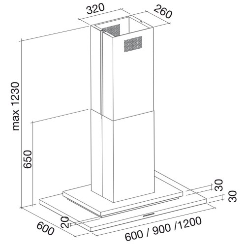 Вытяжка Falmec Symbol isola 60 ix (800) ECP