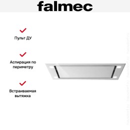 Встраиваемая вытяжка Falmec Design+ Sirio 90 White