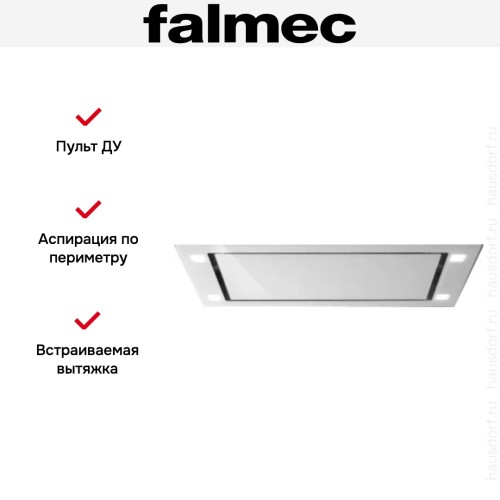 Встраиваемая вытяжка Falmec Design+ Sirio 90 White