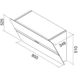 Вытяжка Falmec Flipper 85 ix (800) ECP nero
