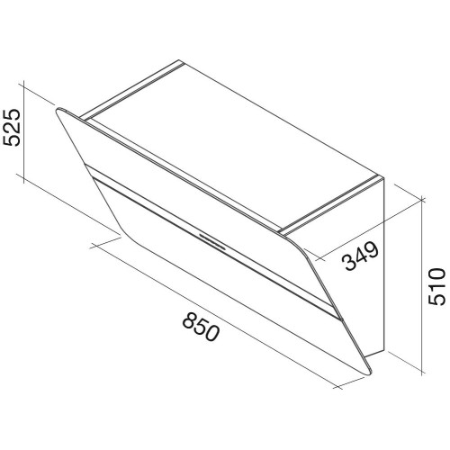Вытяжка Falmec Flipper 85 ix (800) ECP nero