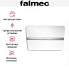 Вытяжка Falmec Flipper 85 White Glass (NRS)