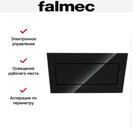 Вытяжка Falmec Green Tech QUASAR 90 vetro nero (800)