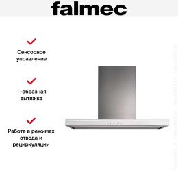Вытяжка Falmec Lumina 90 Glass White island (NRS)
