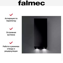 Вытяжка Falmec Mira Plus Black Isola 40