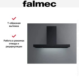 Вытяжка Falmec Plane Black 90 (800)