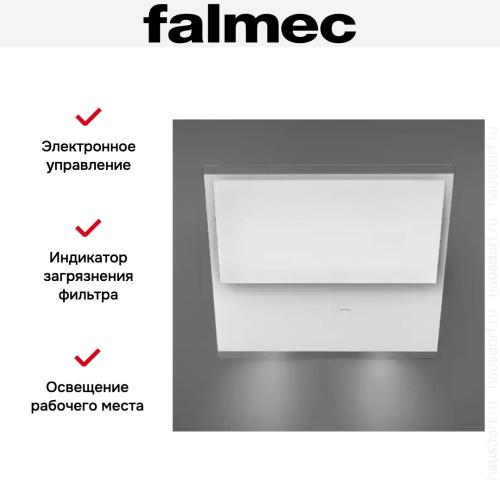 Вытяжка Falmec Verso 55 wh glass (600)