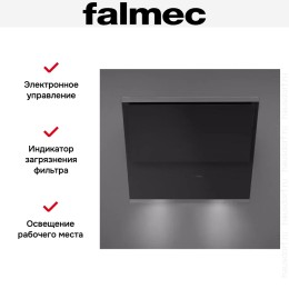 Вытяжка Falmec Verso 85 bk glass (600)