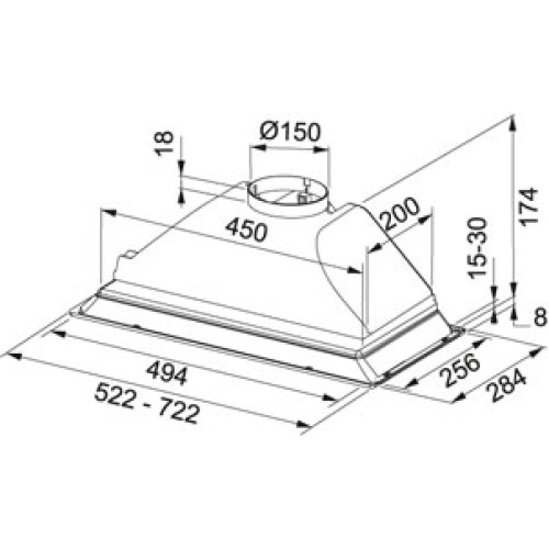 Встраиваемая вытяжка Franke FBI 502 ECO GR