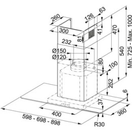 Вытяжка Franke FLI 605 XS
